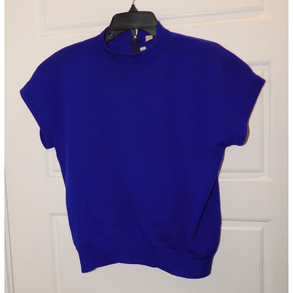 St. John Separates Purple Pullover Knit Sweater Size L